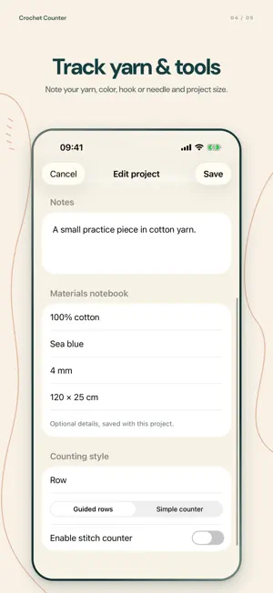 Crochet Row Counter: Patterns screenshot 4