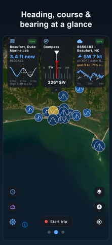 TidalMap: Tide Chart & Fishing iPhone screenshot