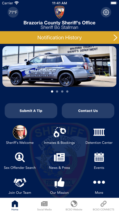 Brazoria County Sheriff Screenshot