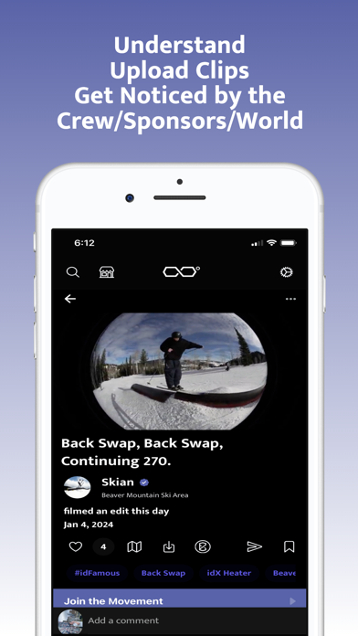 Ecliptic - Ski & Snowboard App iPhone screenshot 1 - Sports app