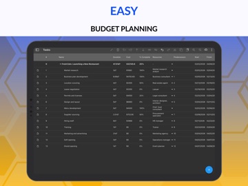 Gantt chart AI planner Ingantt iPad screenshot