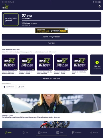 SMX Live Timing and Scoring iPad screenshot 1