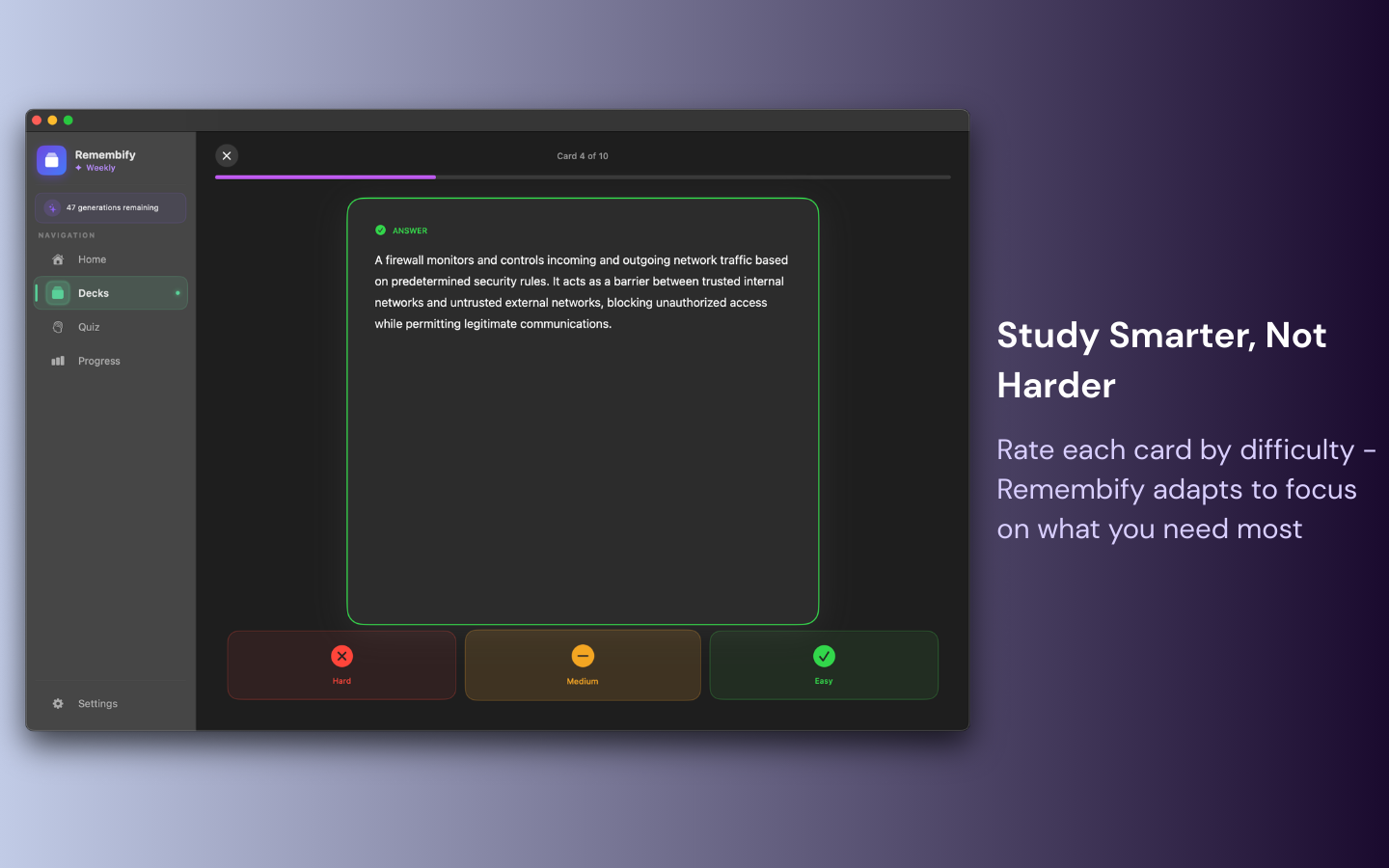 Remembify - AI Flashcards