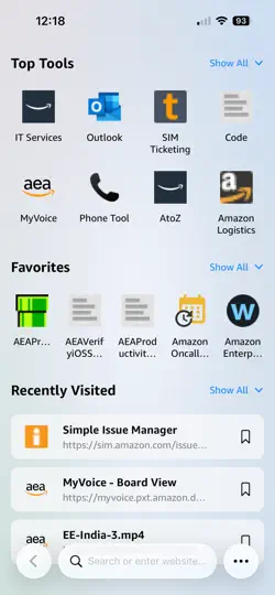 AEA Browser iPhone Screenshot 3