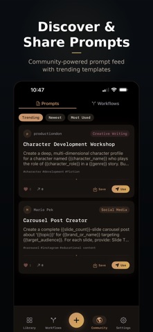 PromptKit: AI Prompt Manager iPhone screenshot