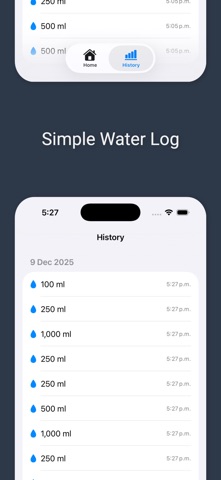Simple Water: Water tracker Screenshot 1 of 5