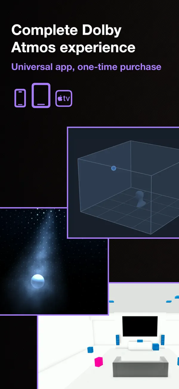 Screenshot #1 pour Sound test for Dolby Atmos