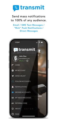 Transmit Notifications screenshot