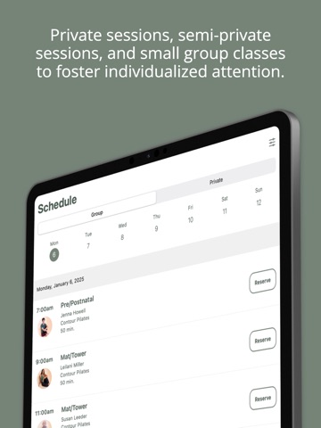Contour Pilates iPad screenshot