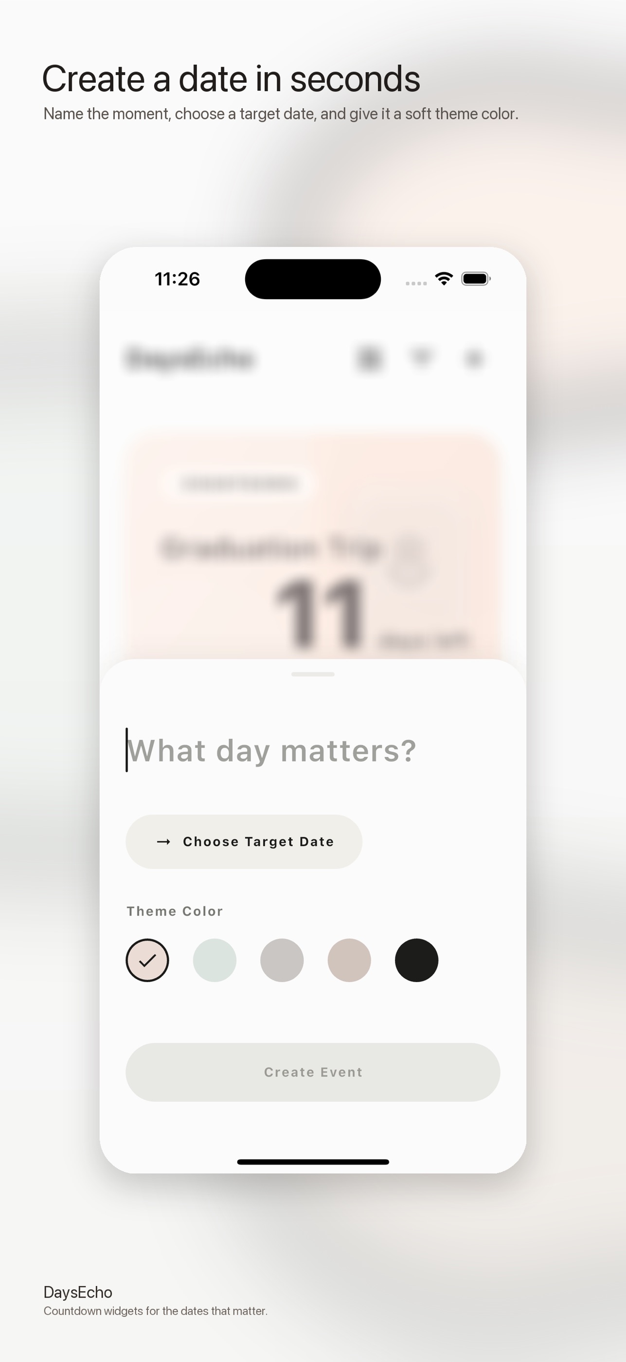 Screenshot 2 of DaysEcho Countdown Widgets