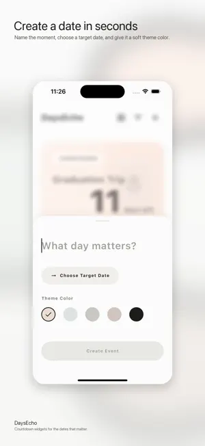 DaysEcho Countdown Widgets screenshot 2