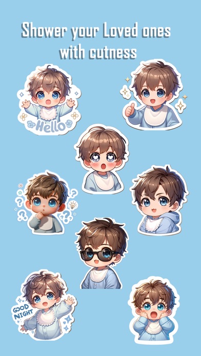 Baby Melon, Cute Baby Stickers Screenshot