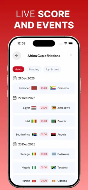 Huba Football - Live Score Hub iPhone screenshot 4