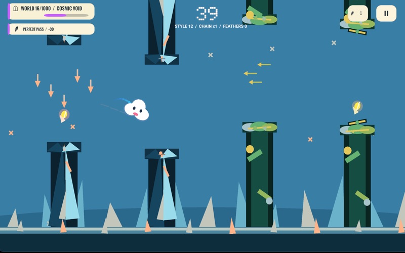 Flappy Dots - Bird Flight Game iPhone screenshot