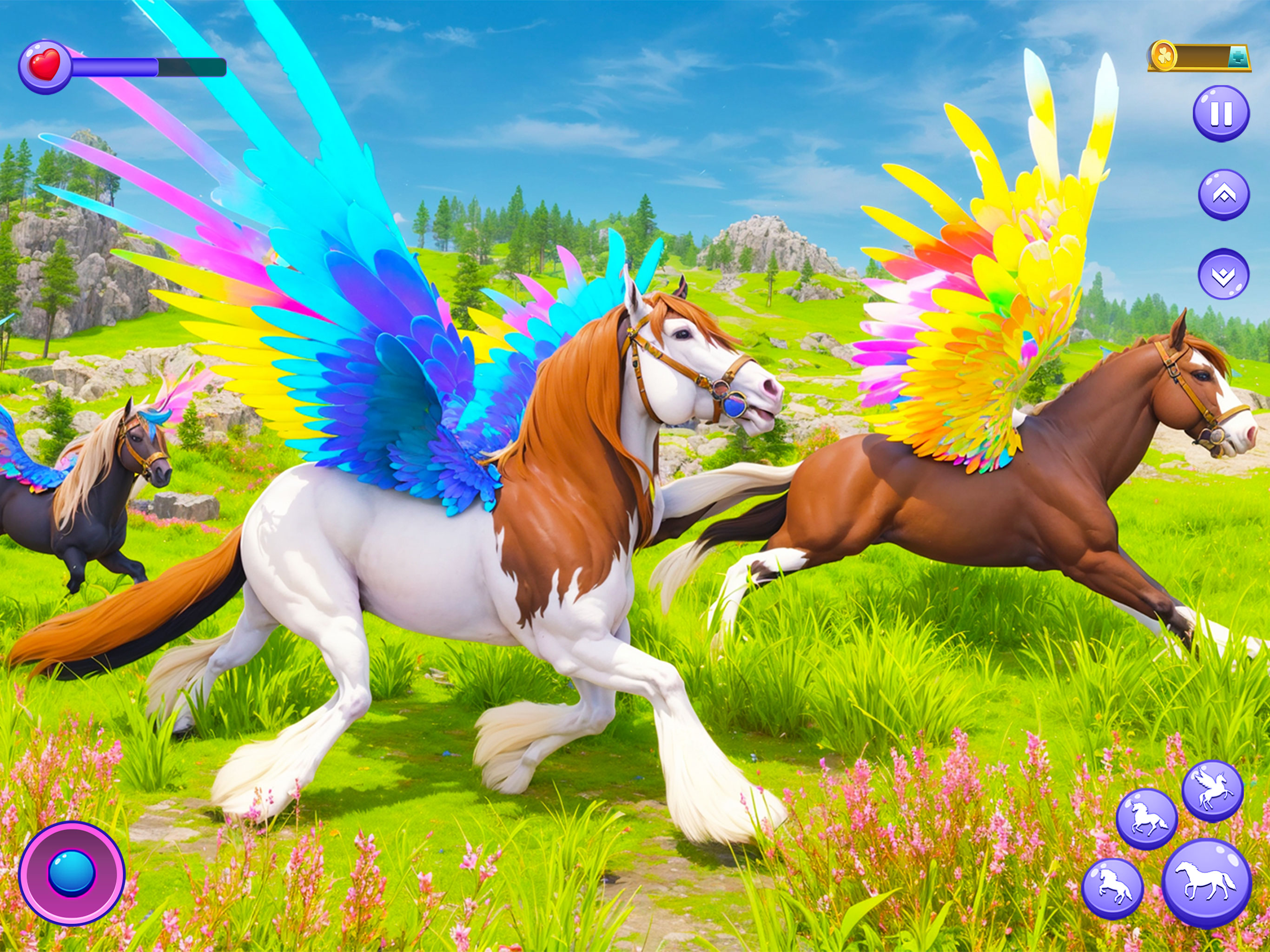 Wild Unicorn Horse Family Sim