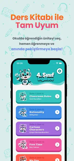 Mubi : 4. Sınıf İngilizce screenshot 2