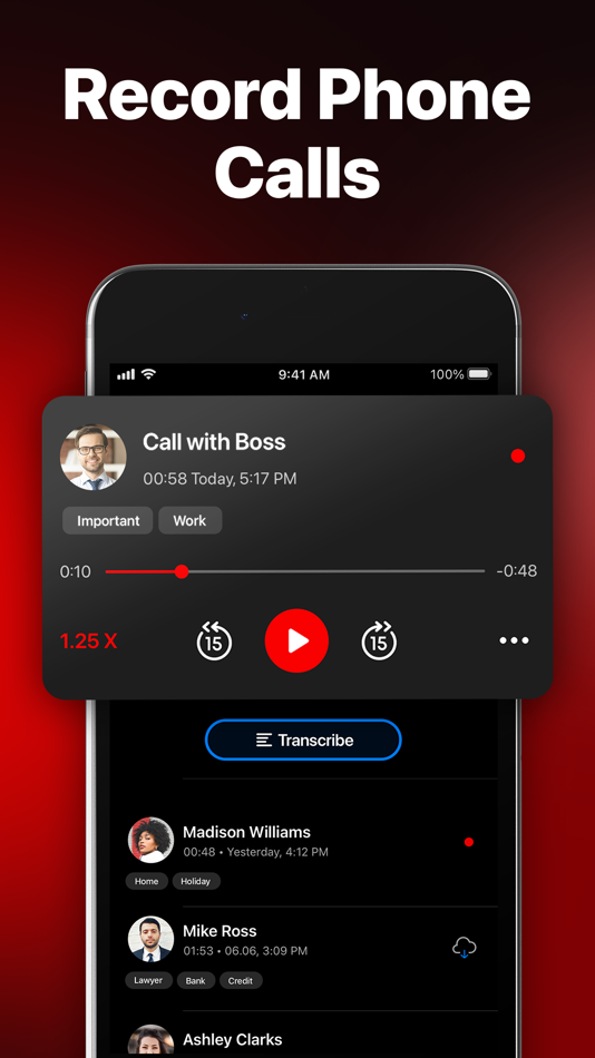 #1. Call Recorder - RecMyCalls (iOS) 由: BPMobile