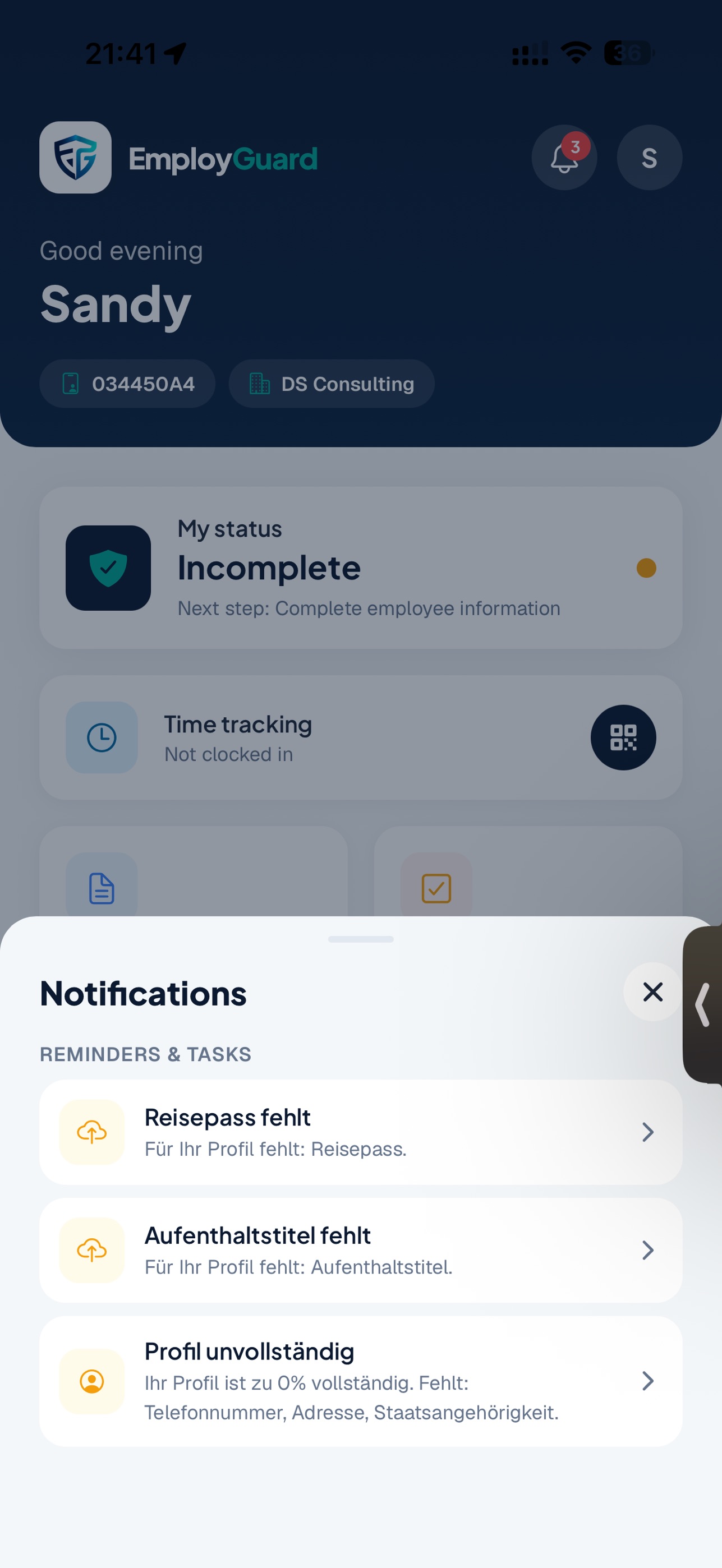Screenshot 2 of EmployGuard Worker