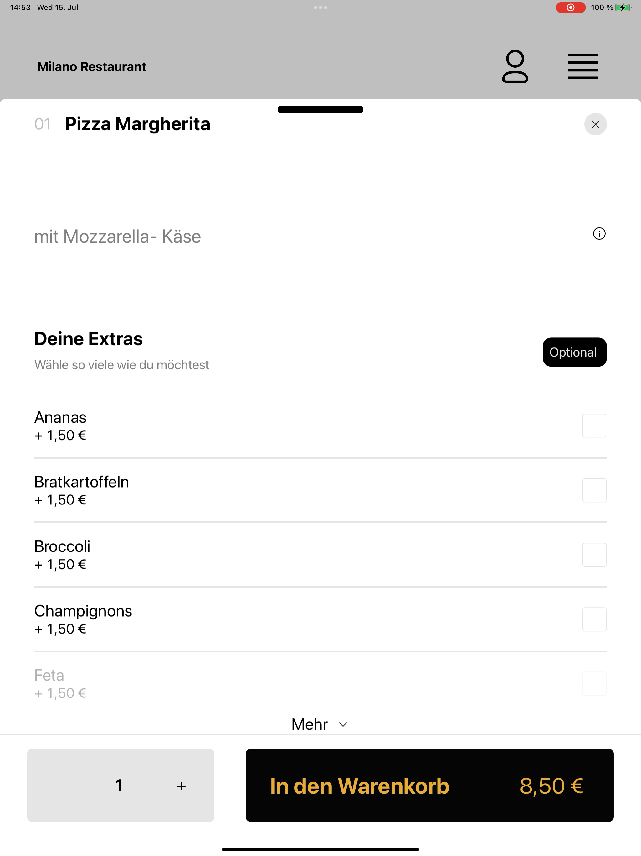 Milano Restaurant screenshot 15