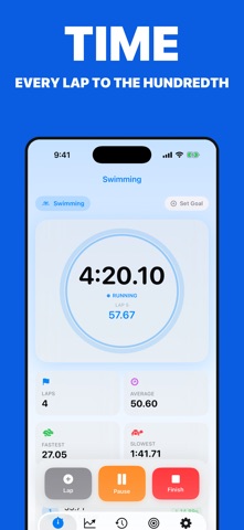 Lap Counter - Run,Swim Tracker iPhone screenshot