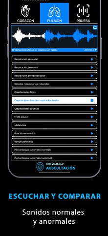 Auscultación: Ruidos Cardíacos iPhone screenshot 4