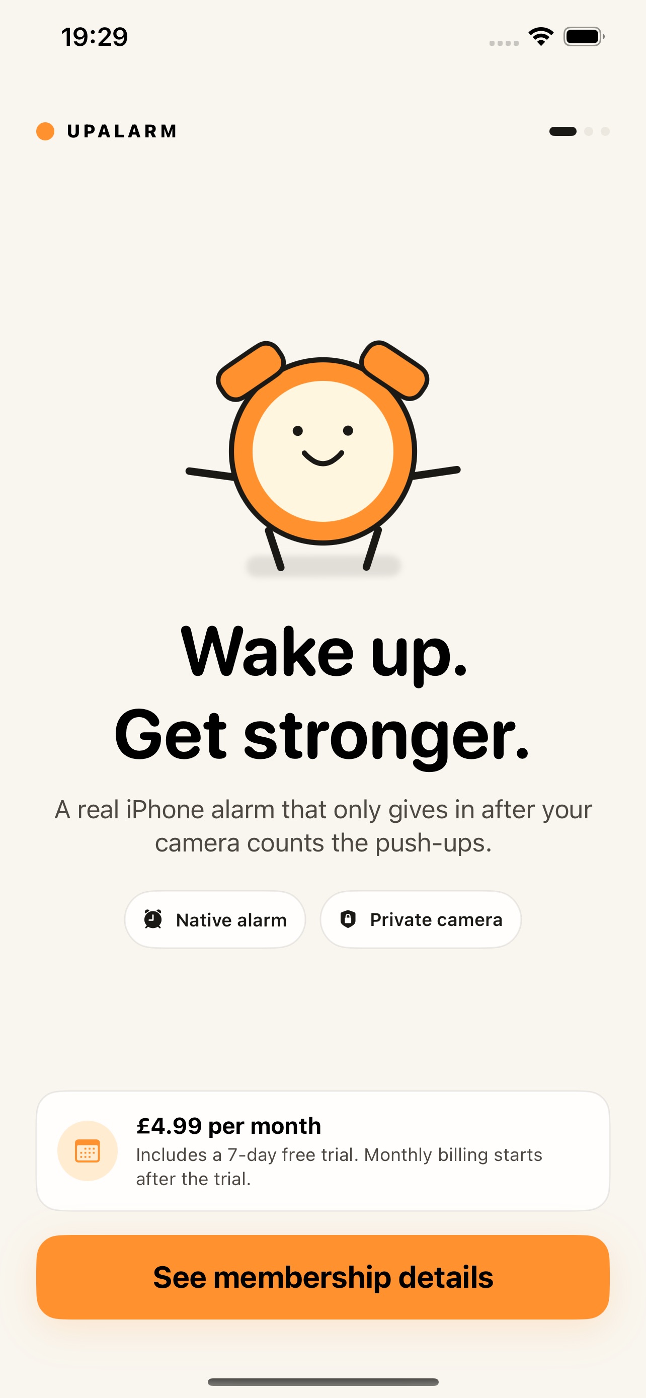 Screenshot 1 of UpAlarm