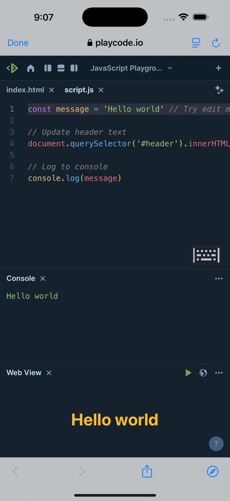JavaScript Tutorial - Education App | MWM