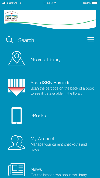 Sonoma County Libraries App Screenshot