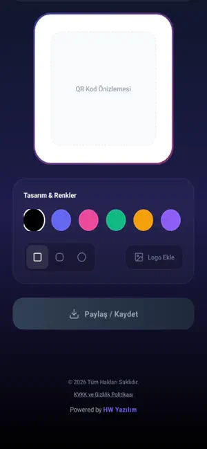HW QR Generator screenshot 1