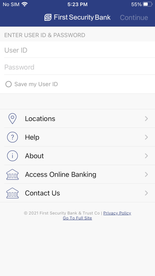#3. First Security Mobile (iOS) 由: First Security Bank & Trust Company, Inc.