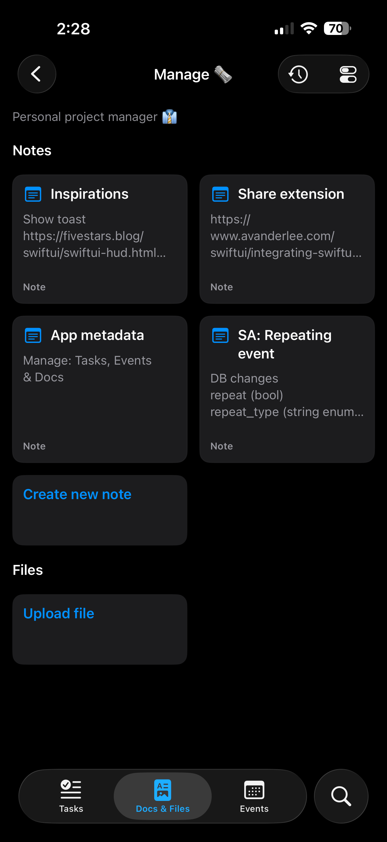 Manage: Tasks, Docs & Events screenshot 7