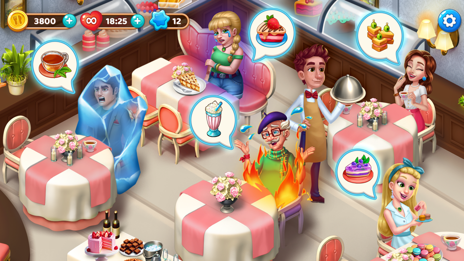 #4. Manor Cafe - Match 3 Puzzle (iOS) 由: Gamegos Teknoloji A.S.