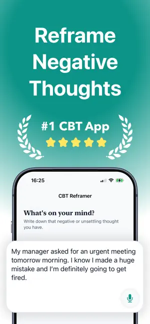 CBT Thought Diary - MindPivot screenshot 1
