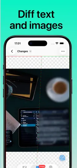 Capture d'écran de Git Client - Working Copy sur iPhone 5