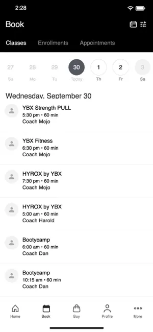 YBX Fitness screenshot 2