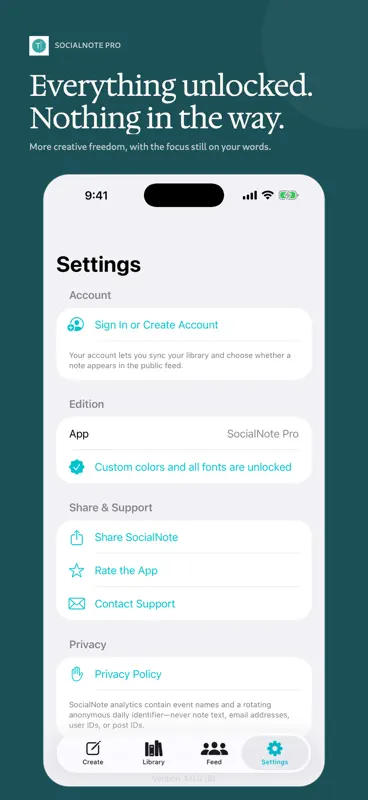 SocialNote Pro screenshot 5 of 5