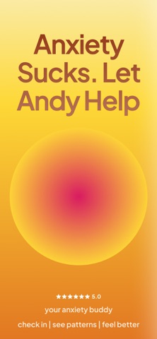 Andy: Anxiety & Stress Tracker iPhone screenshot