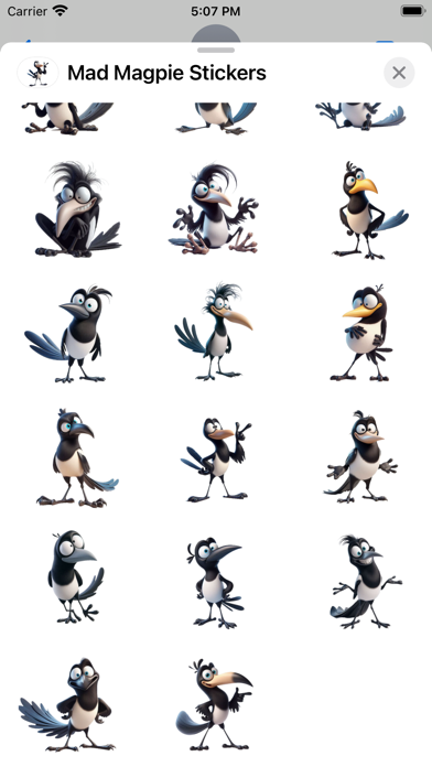 Screenshot #3 pour Mad Magpie Stickers