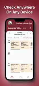 Chatfield Calendar App screenshot #1 for iPhone