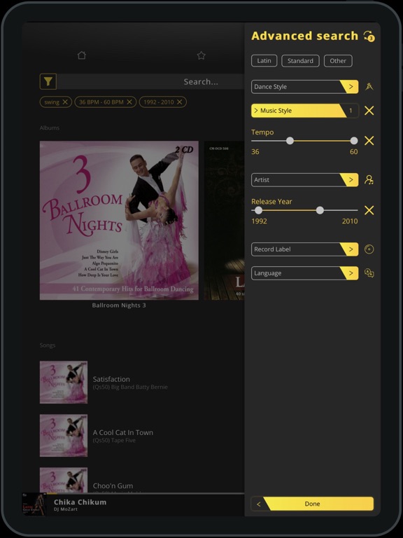 DanStream iPad screenshot 5 - Music app