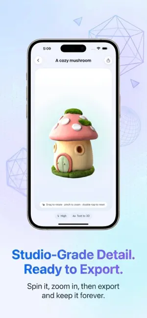 Meshy AI Generator 3D Model iPhone screenshot 3