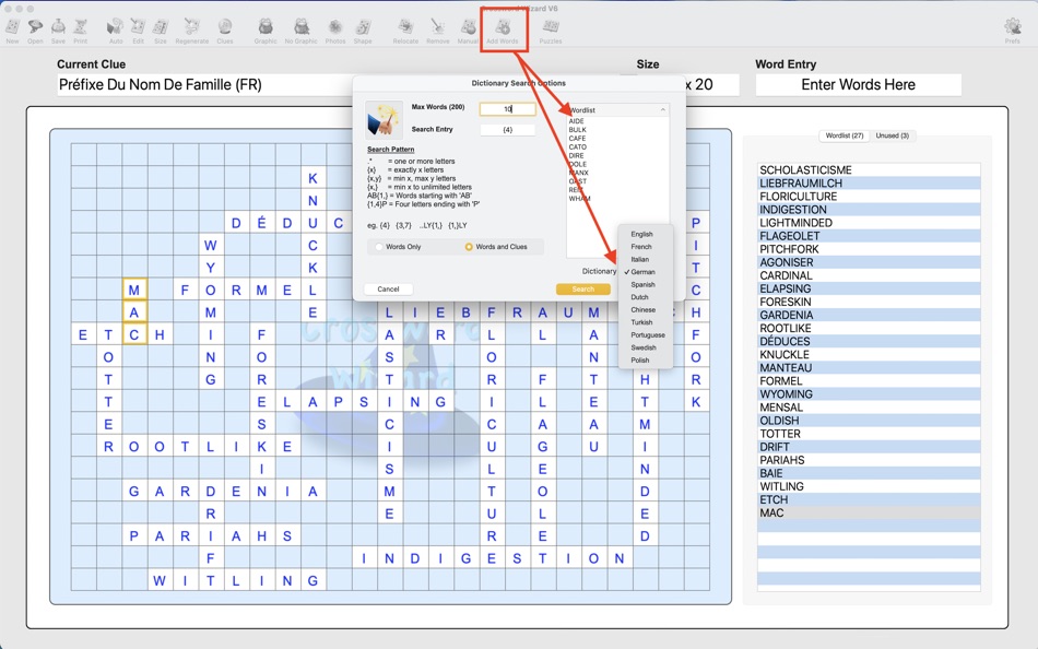 #10. Crossword Wizard V6 (macOS) Bởi: Martin Fitzgibbons