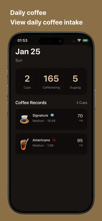 Cafeor · Coffee Tracker screenshot 2