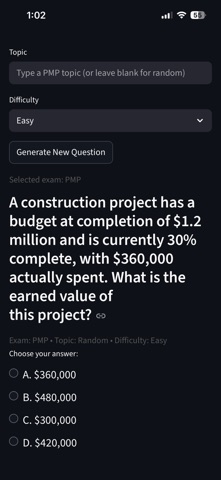 OpSynergy PM & Agile Exam Hub screenshot