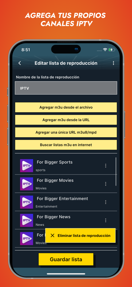 Orbitv TV en vivo, IPTV Player screenshot 3