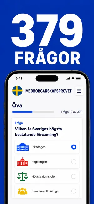 SWEDISH CITIZENSHIP TEST screenshot 2