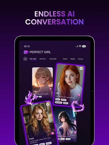 Perfect Girl - Virtual AI Chat iPad screenshot