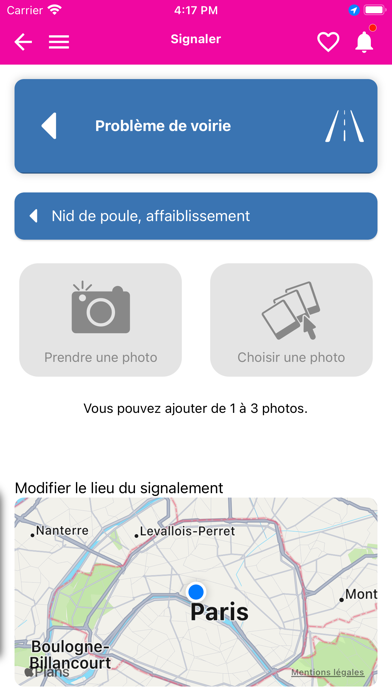 CHAUMONTEL Application Screenshot