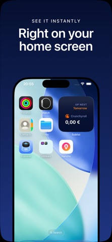 Sublist screenshot