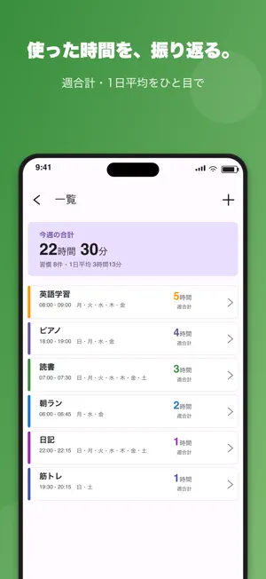 Shukan - Habit Time Planner screenshot 3